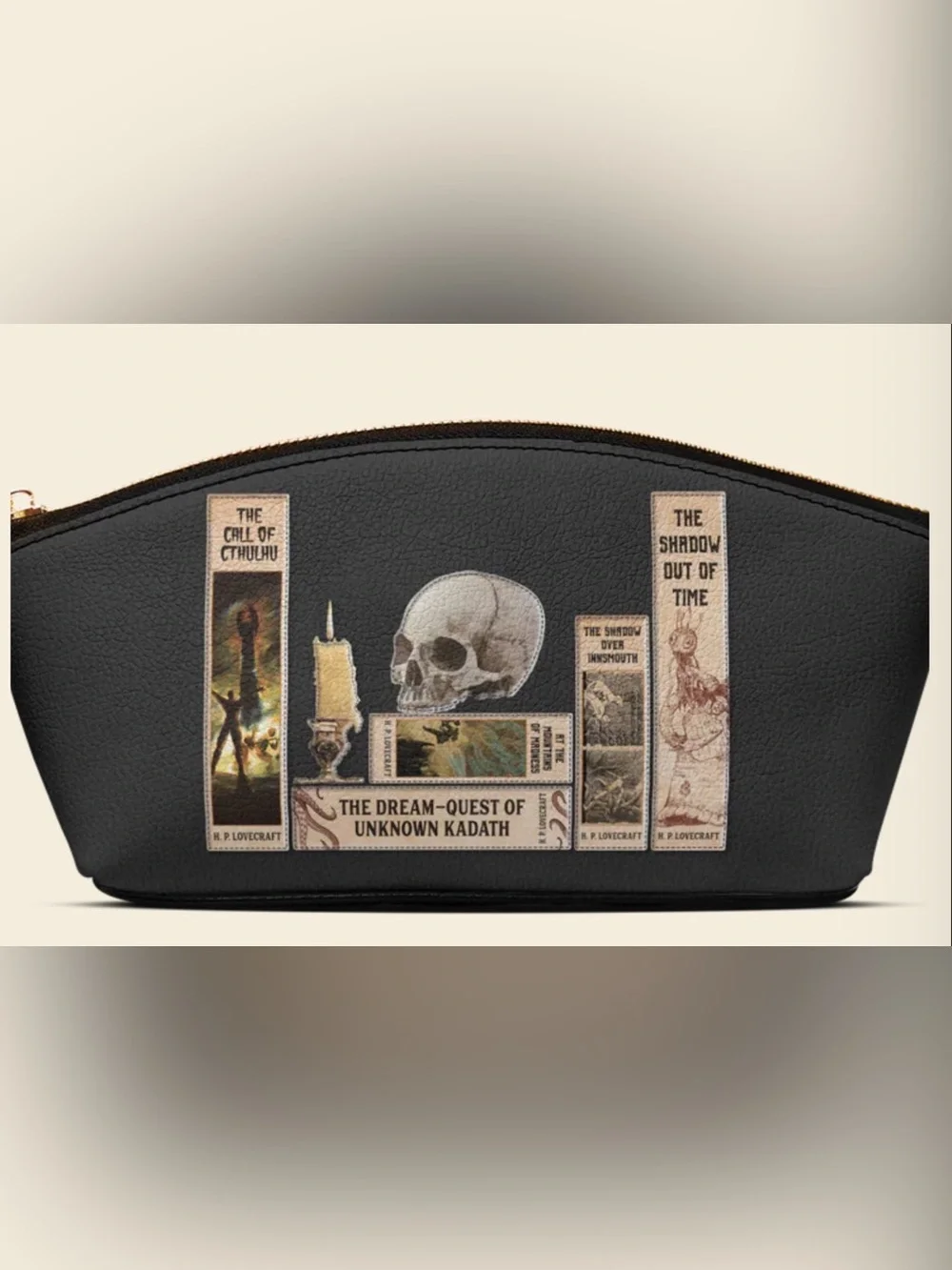 Lovecraftian Books Black Cosmetic Bag NIP